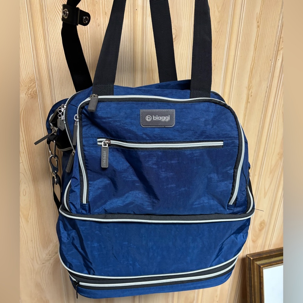 Biaggi Blue Travel Tote Bag